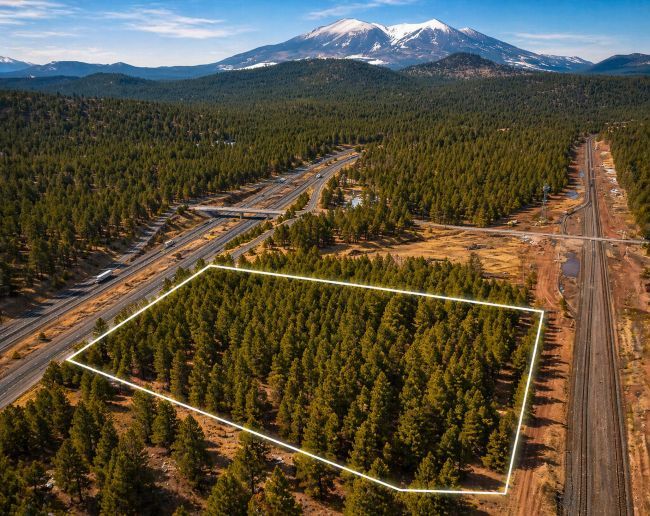 5 acres for sale in Parks AZ with mountain views and open land